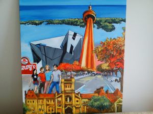 Painting commissioned to capture Toronto memories.